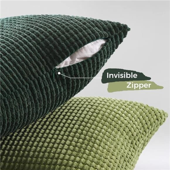 Throw Pillows Covers for Couch Living Room Decor-Green Christmas Holiday 4 Pack - Picture 4 of 8